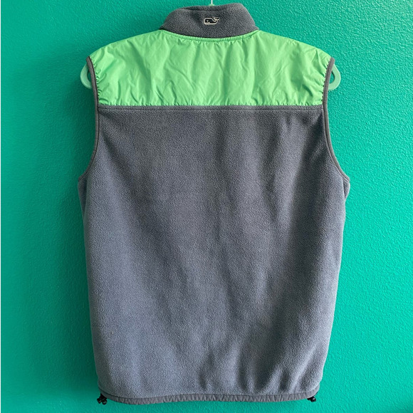 Vineyard Vines Blue Fleece Full Zip Winter Vest Women's Small - Picture 7 of 10